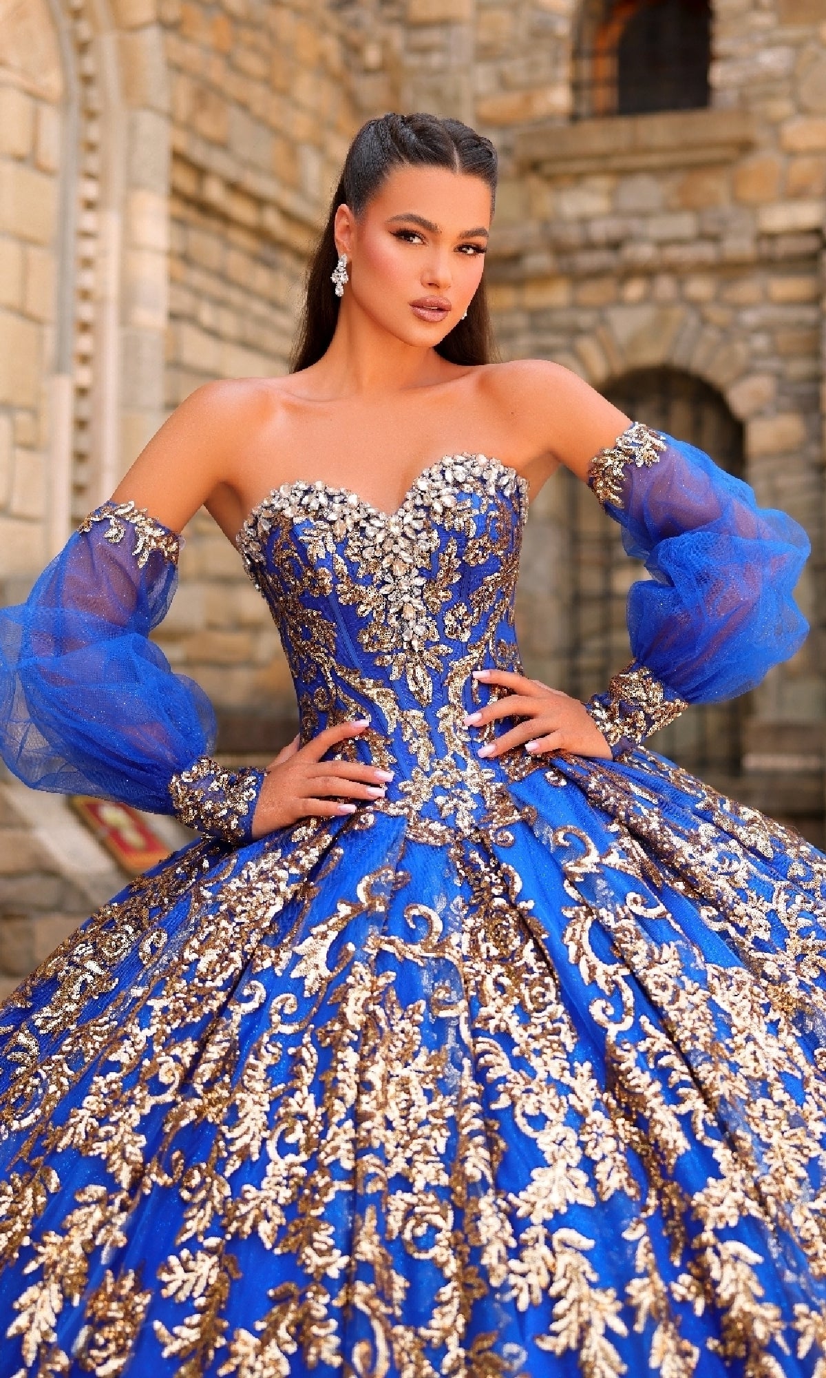 Sequin Quinceanera Dress: Amarra 54238