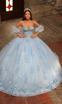 Catehdral-Train Quinceanera Dress: Amarra 54242