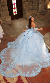 Catehdral-Train Quinceanera Dress: Amarra 54242