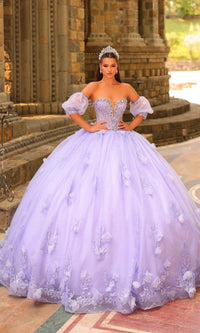 Catehdral-Train Quinceanera Dress: Amarra 54242