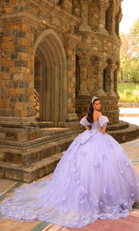 Catehdral-Train Quinceanera Dress: Amarra 54242