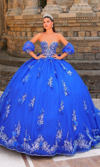 Catehdral-Train Quinceanera Dress: Amarra 54242