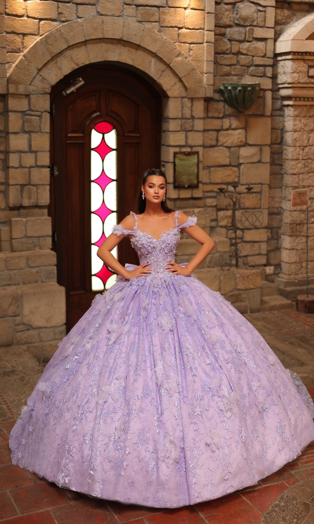 Off-Shoulder Quinceanera Dress: Amarra 54243