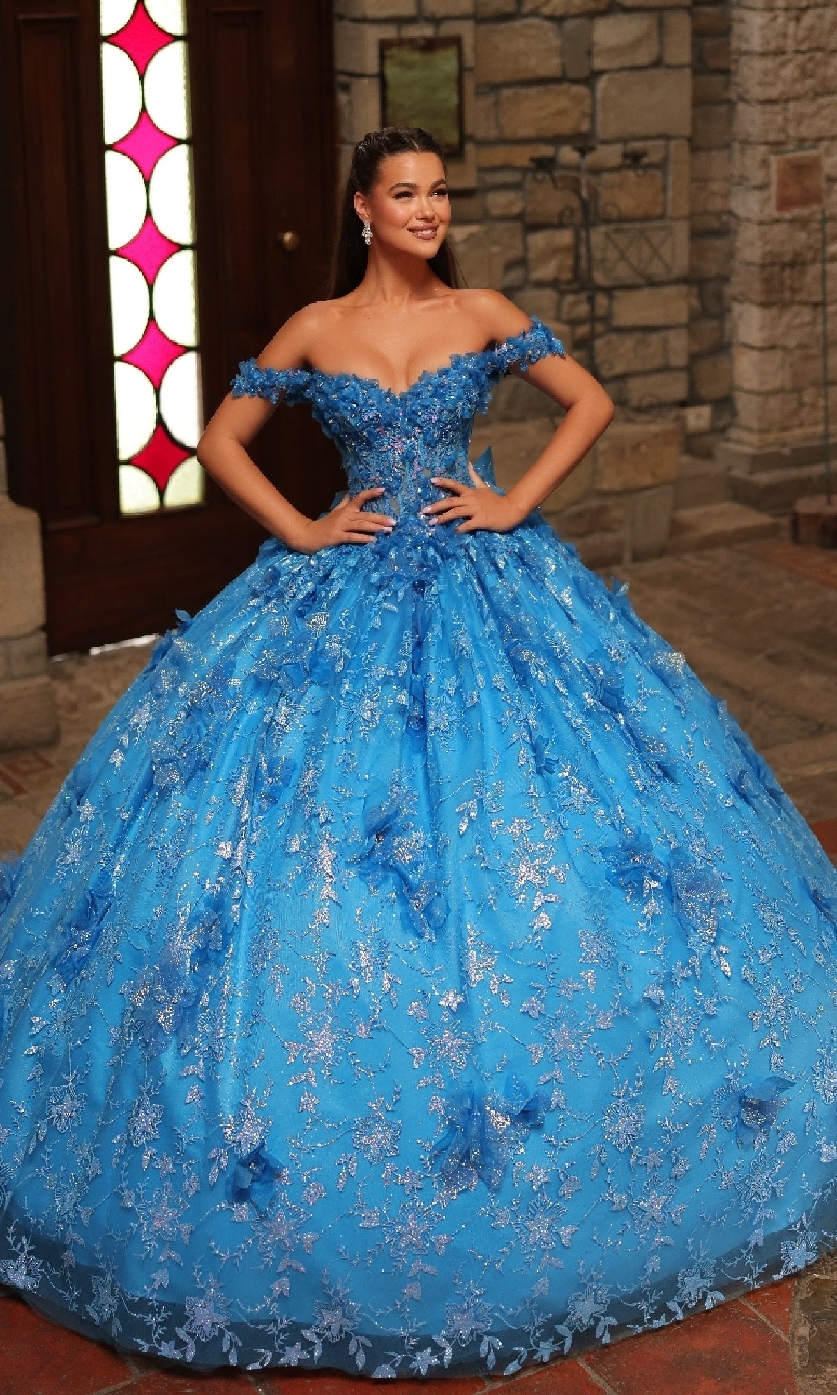 Off-Shoulder Quinceanera Dress: Amarra 54243