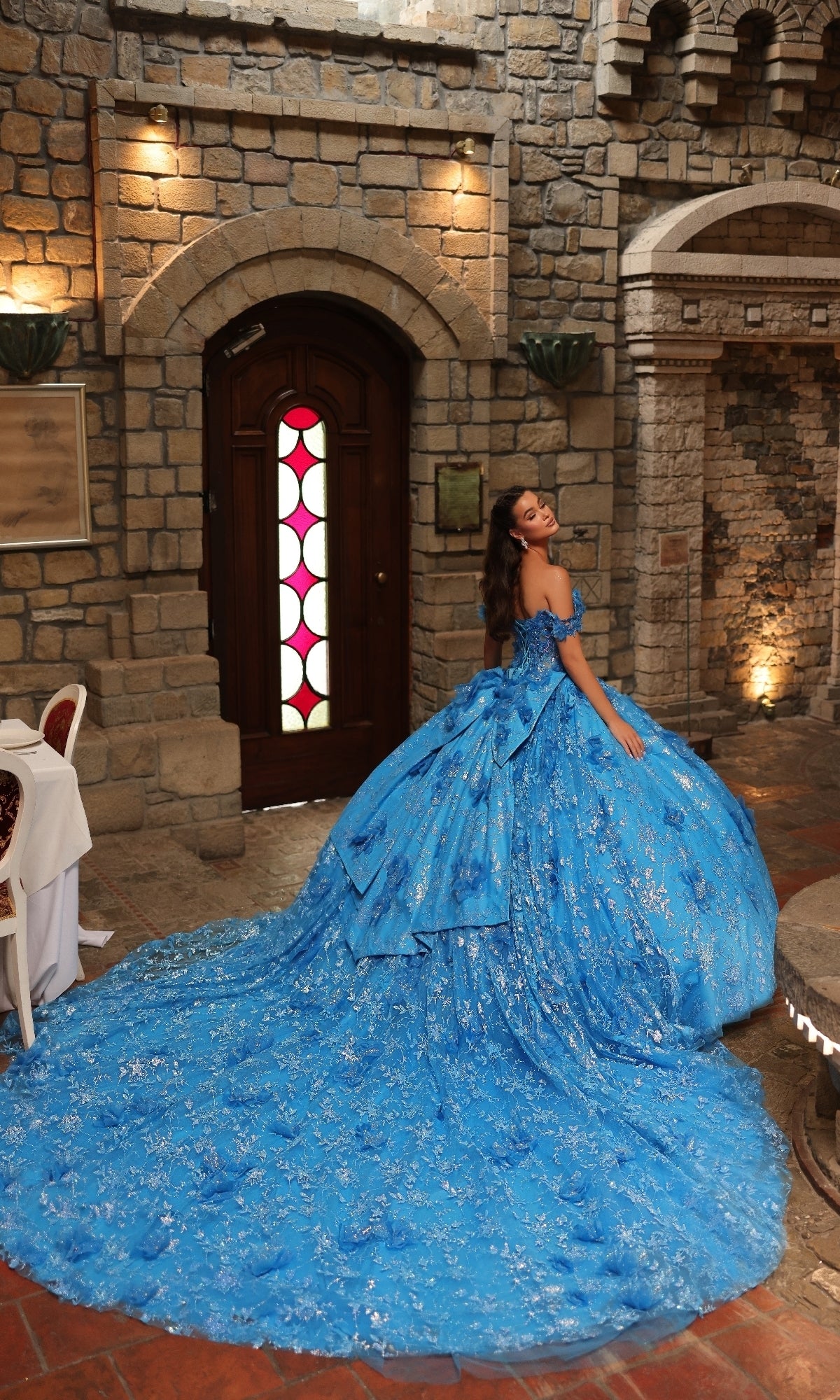 Off-Shoulder Quinceanera Dress: Amarra 54243