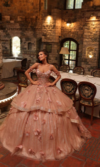 Rose Gold Quinceanera Dress: Amarra 54244