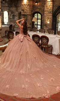 Rose Gold Quinceanera Dress: Amarra 54244