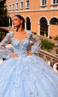 Corset Ball Gown Quinceañera Dress 59290 by Amarra