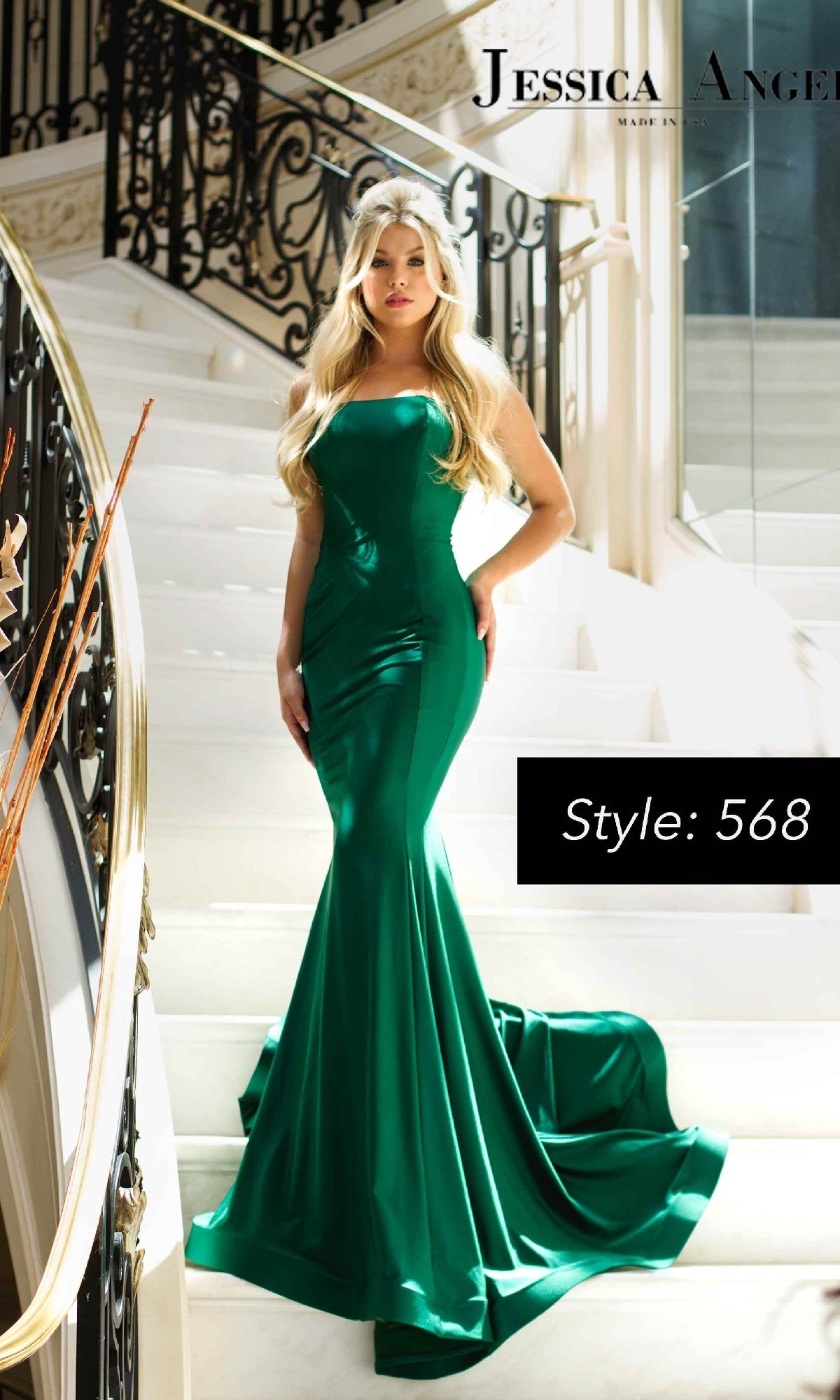 Strapless Long Mermaid Prom Dress: Jessica Angel 568