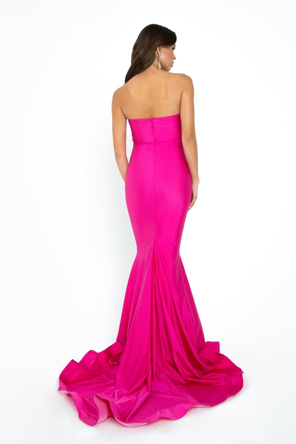 Strapless Sleek Long Prom Dress: Atria 6028H