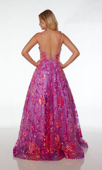 Alyce Backless Sequin Corset Prom Ball Gown 61516