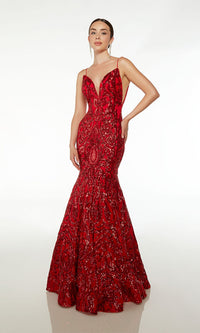 Alyce Sequin-Print Long Mermaid Prom Dress 61607