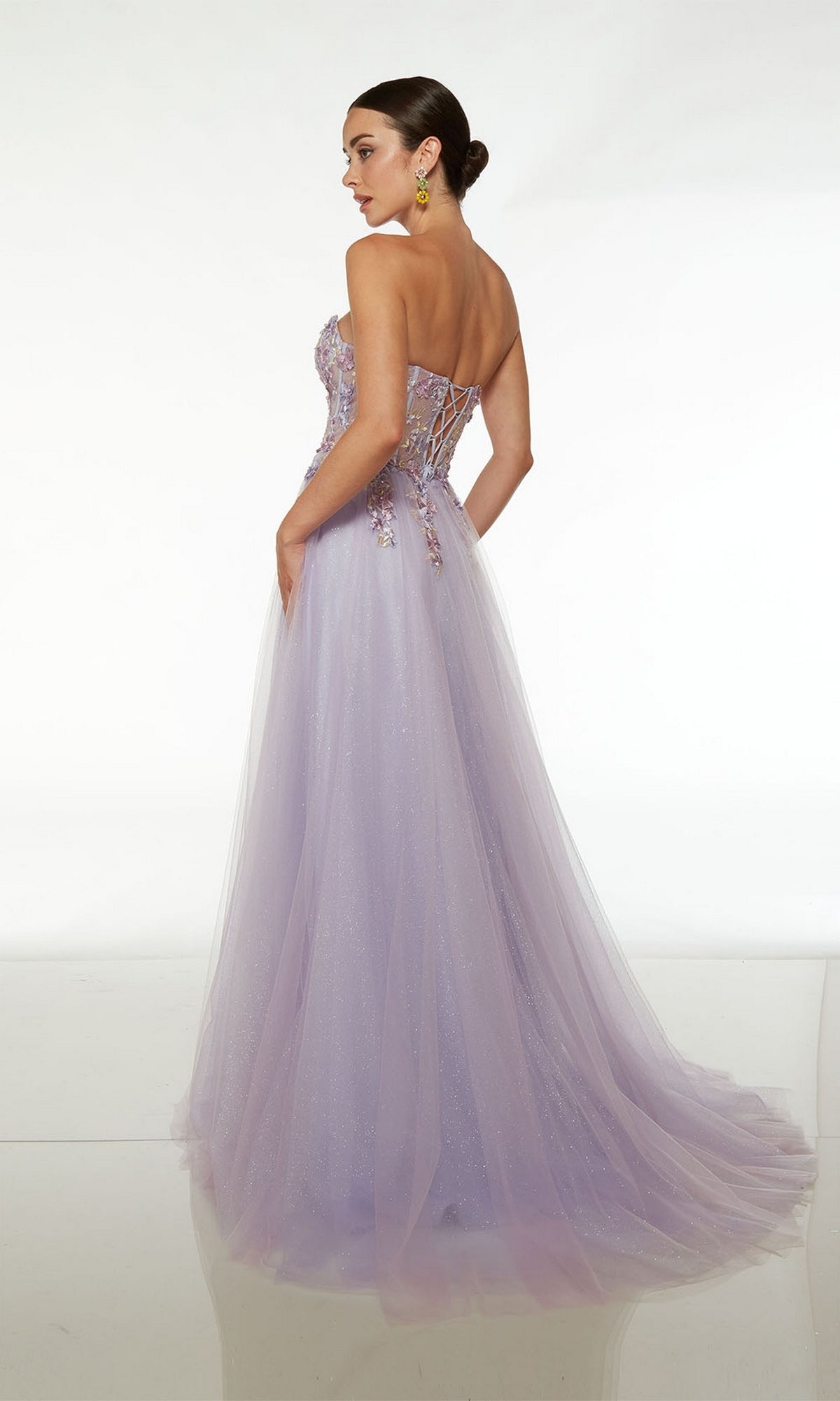 Alyce Liliac Strapless Long Prom Dress 61654