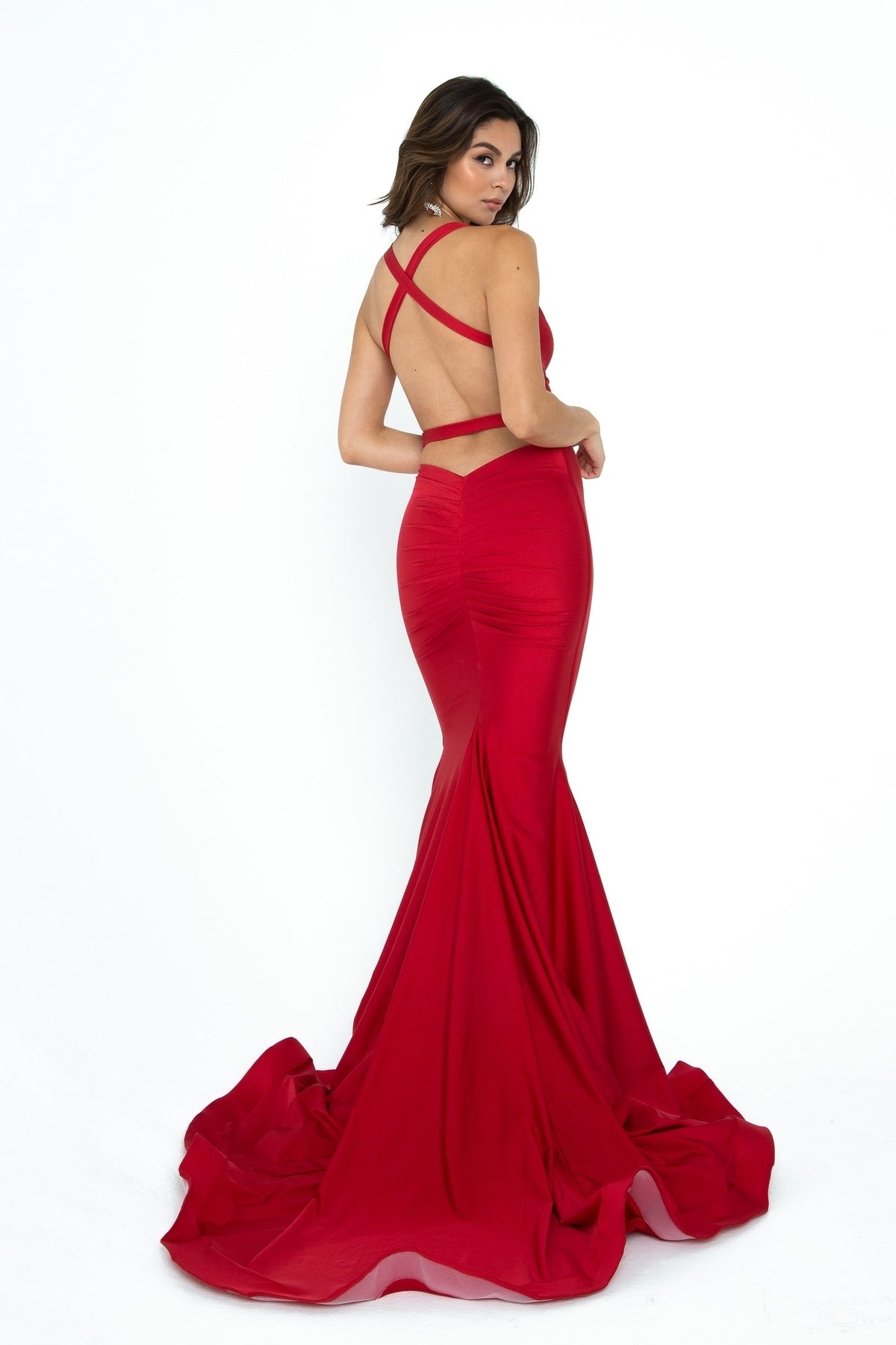 Open-Back Long Prom Dress: Atria 6502H