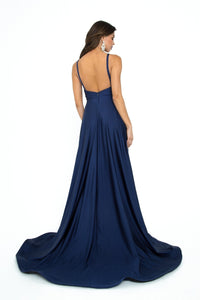 Open-Back Long A-Line Prom Dress: Atria 6505H