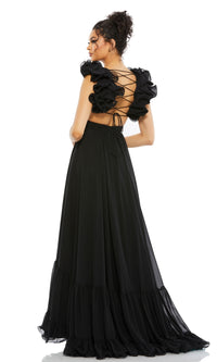 Mac Duggal Empire-Waist Cut-Out Formal Dress 67911