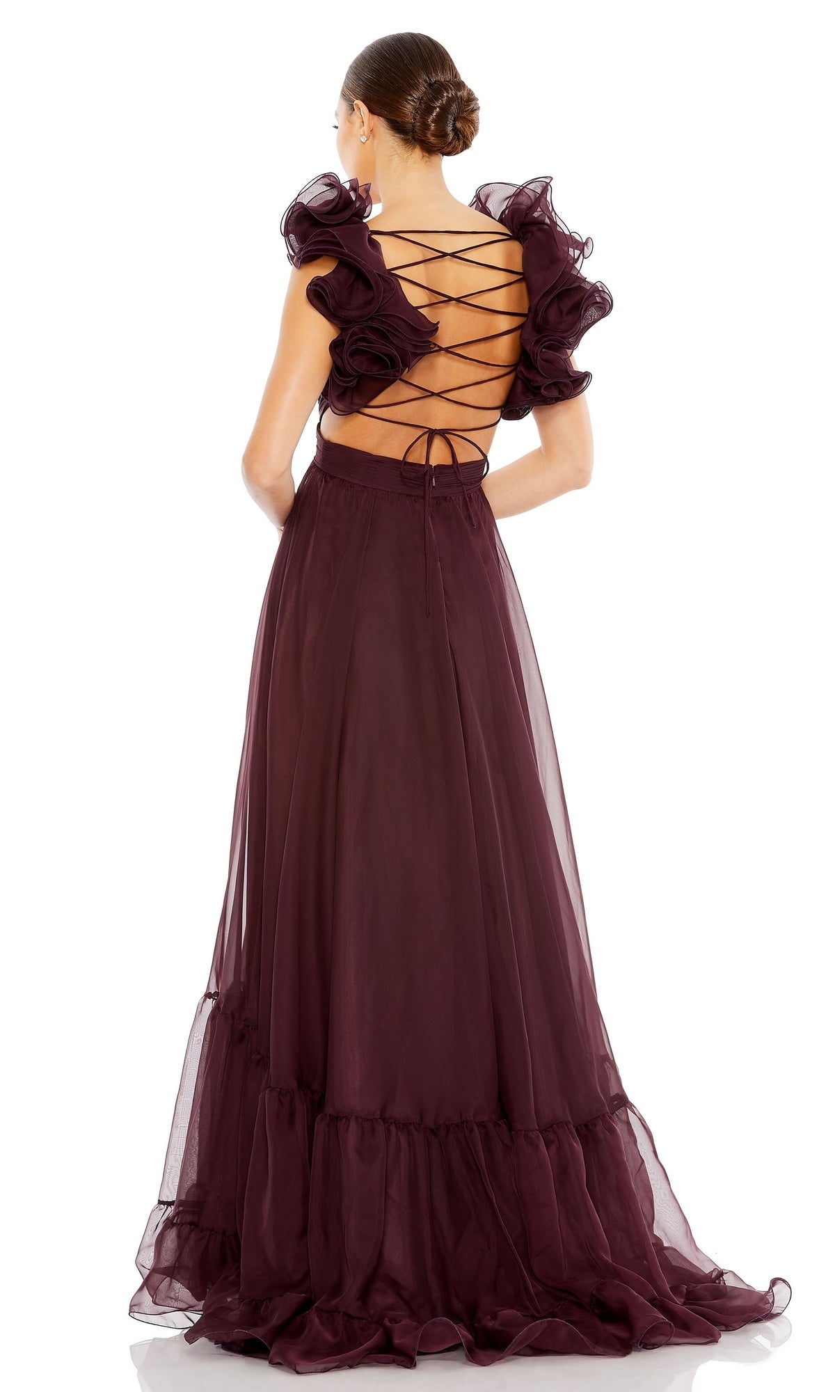 Mac Duggal Empire-Waist Cut-Out Formal Dress 67911