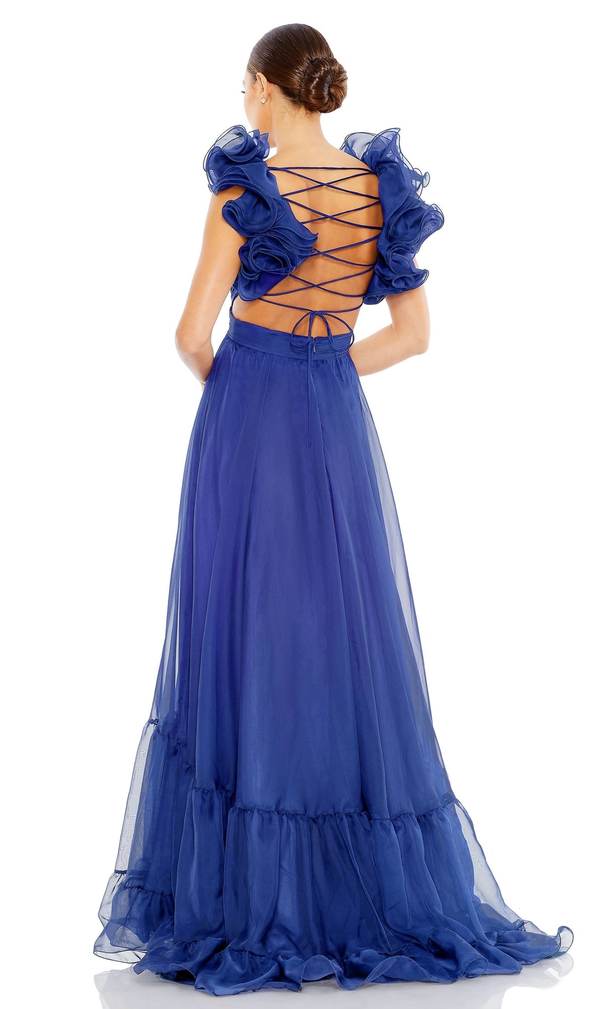 Mac Duggal Empire-Waist Cut-Out Formal Dress 67911