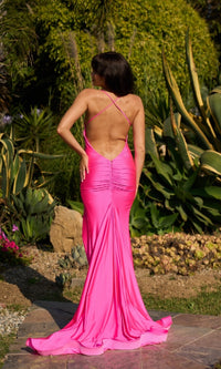 Backless Long Empire-Waist Prom Dress: Atria 6848H