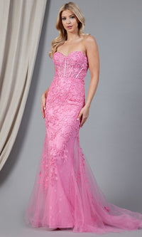 Strapless Sweetheart Long Mermaid Prom Dress 7024