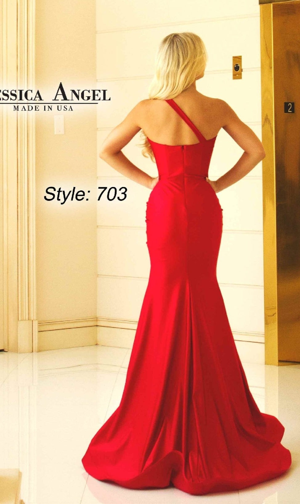 One-Shoulder Long Prom Dress: Jessica Angel 703