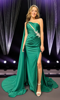 One-Shoulder Long Prom Dress: Amelia Couture 7056