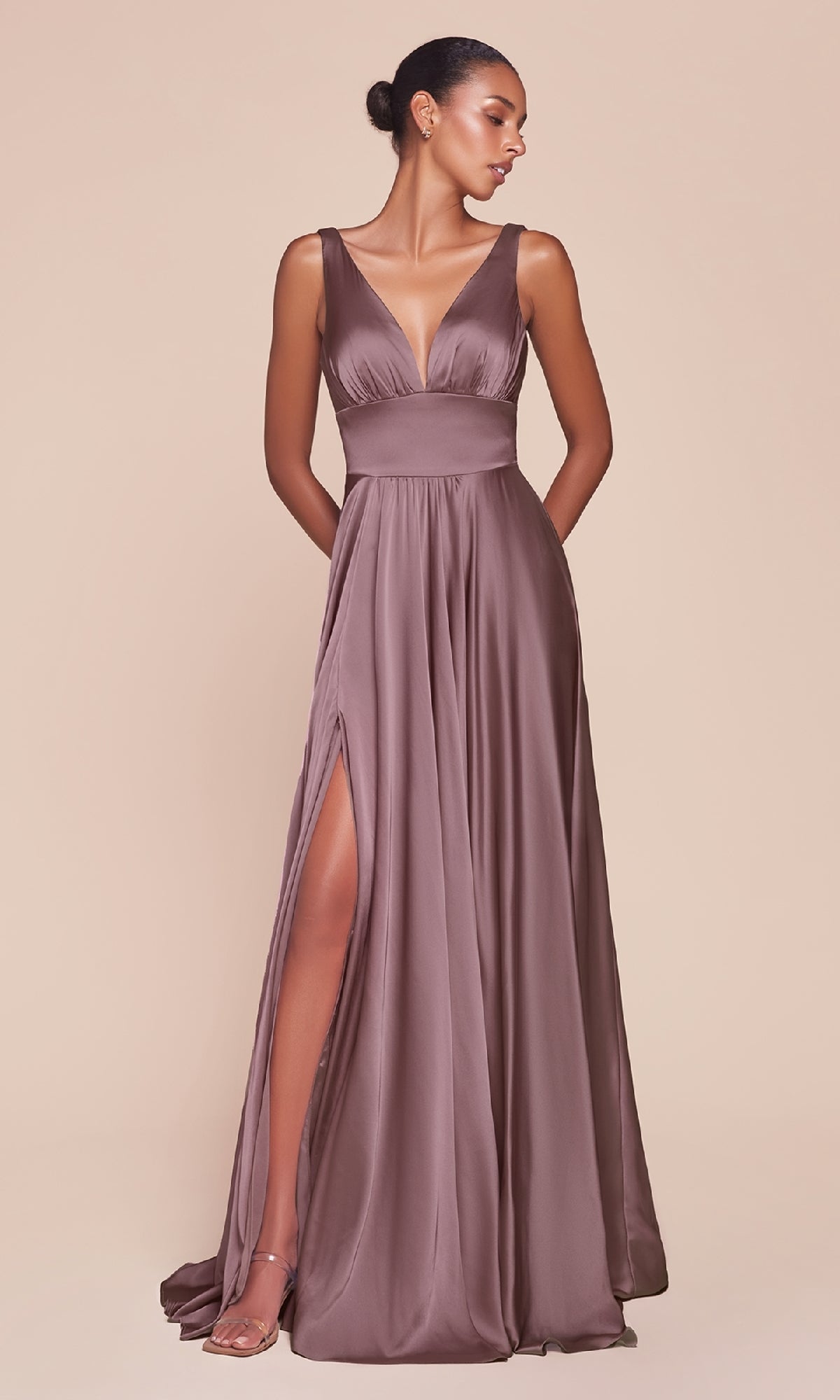 Sleeveless Classic Long Prom Dress: Ladivine 7469