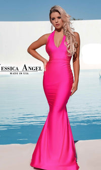 Long Halter Mermaid Formal Dress: Jessica Angel 758