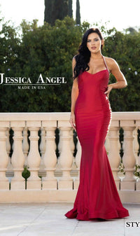 Backless Long Halter Prom Dress: Jessica Angel 774