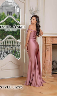 Side-Drape Long Prom Dress: Jessica Angel 776