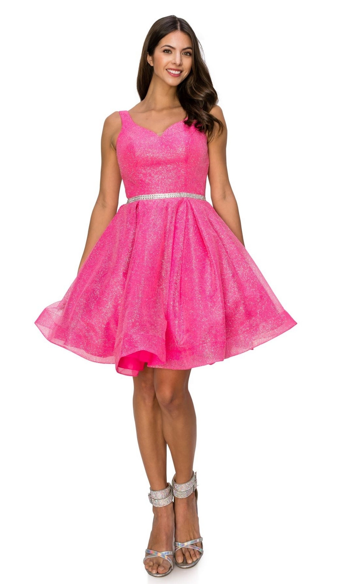 Short Glitter Princess Homecoming Dress 8047J