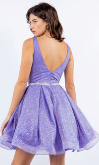 Short Glitter Princess Homecoming Dress 8047J