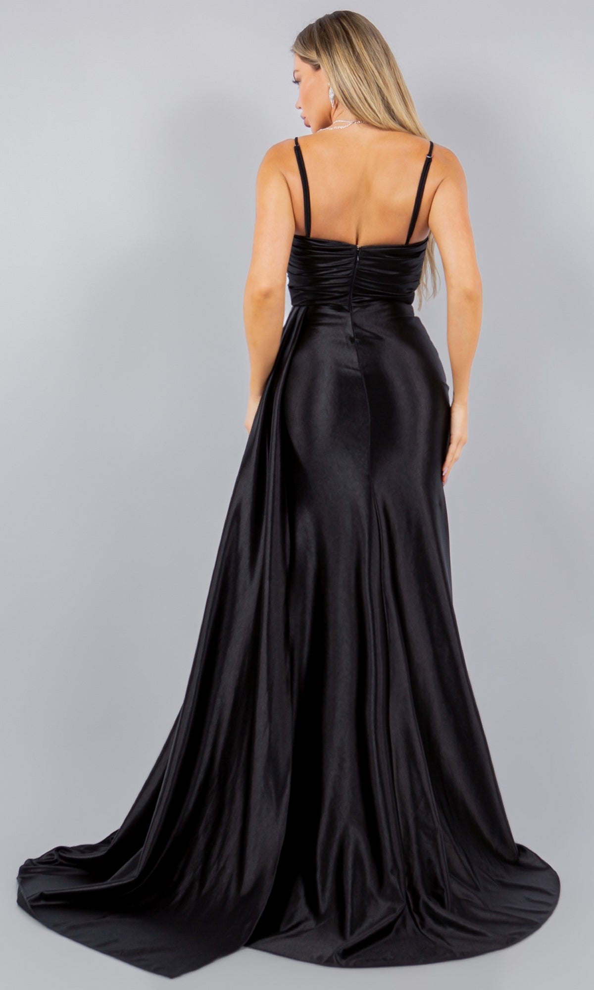 Strapless Satin Prom Dress: Cinderella Couture 8082J