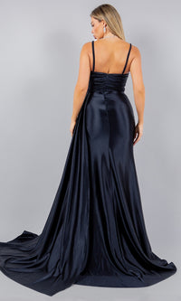 Strapless Satin Prom Dress: Cinderella Couture 8082J