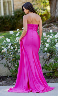 Strapless Satin Prom Dress: Cinderella Couture 8082J