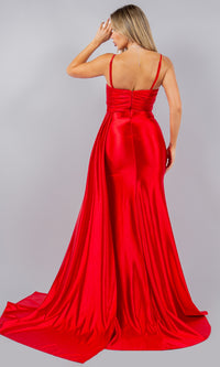 Strapless Satin Prom Dress: Cinderella Couture 8082J