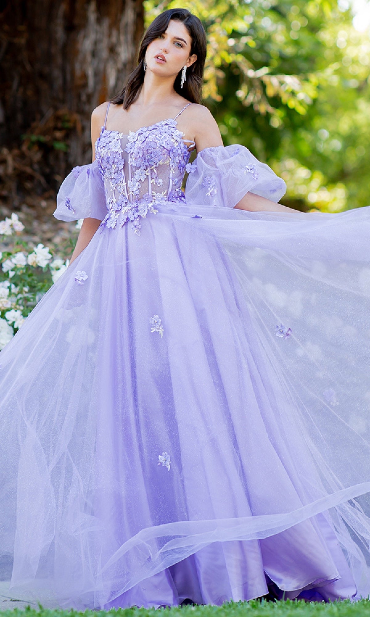 Lilac Purple Prom Ball Gown 8130J