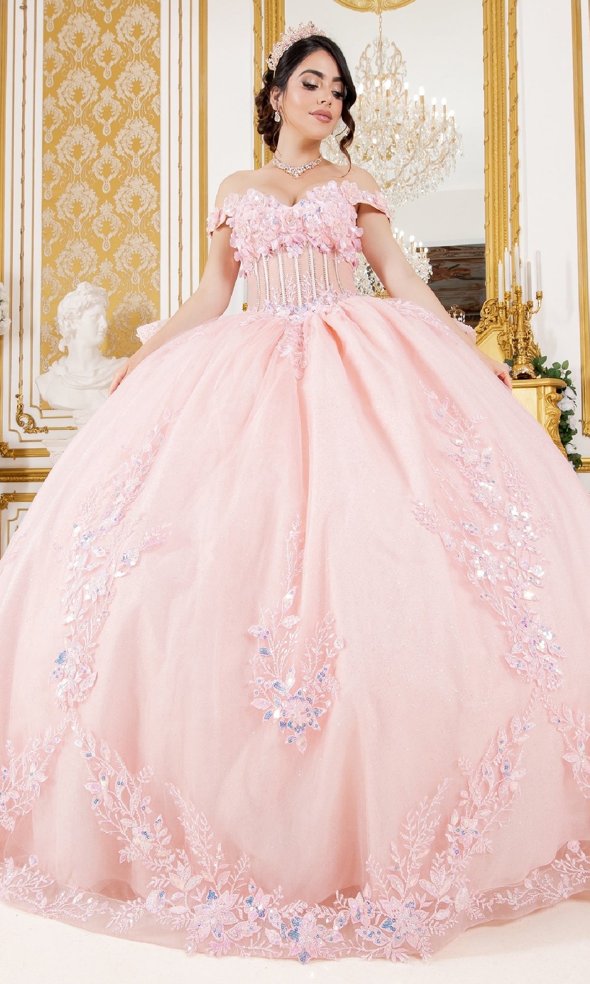 Quinceanera Dress: Cinderella Couture 8160J