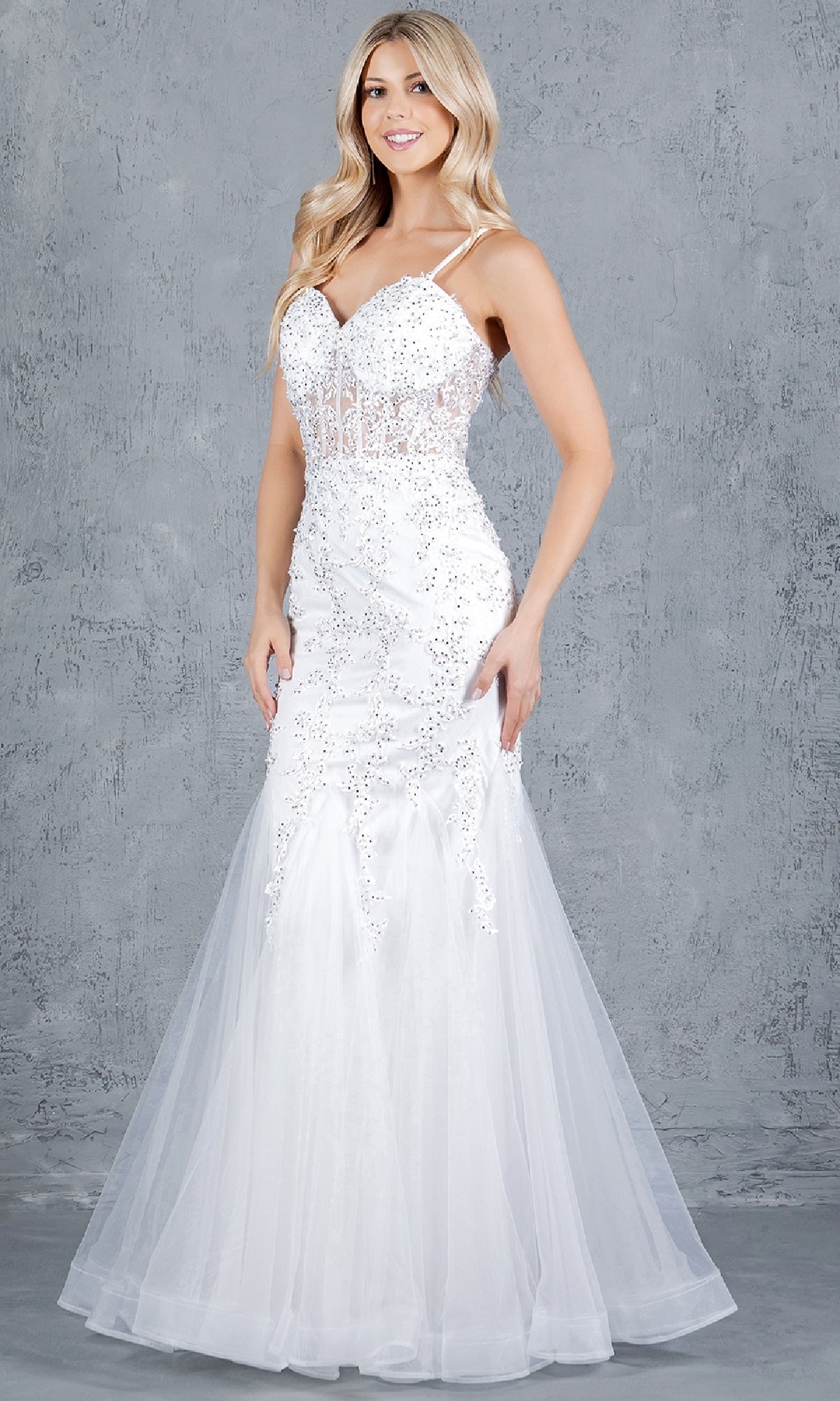 Long Prom Dress: Cinderella Couture 8175J