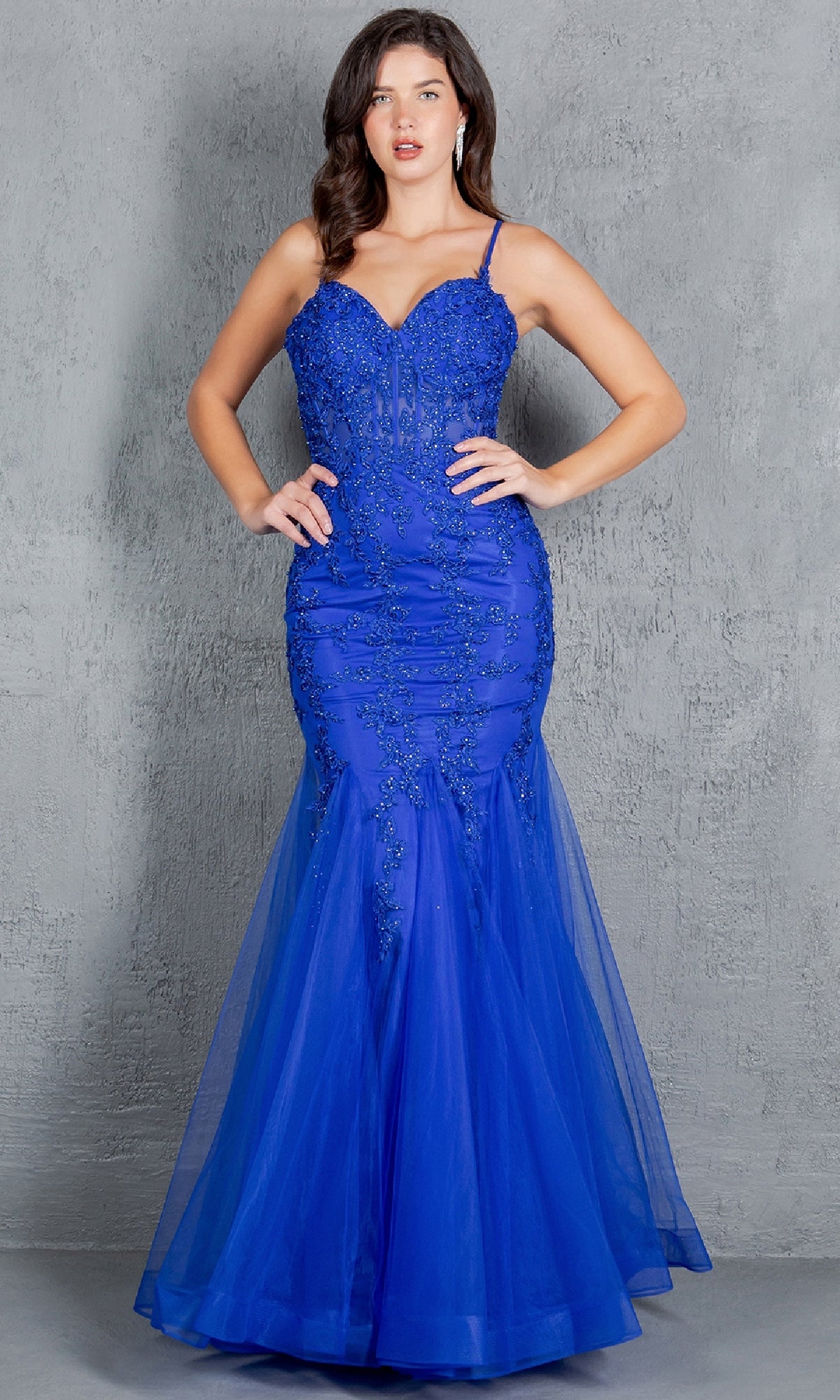 Long Prom Dress: Cinderella Couture 8175J