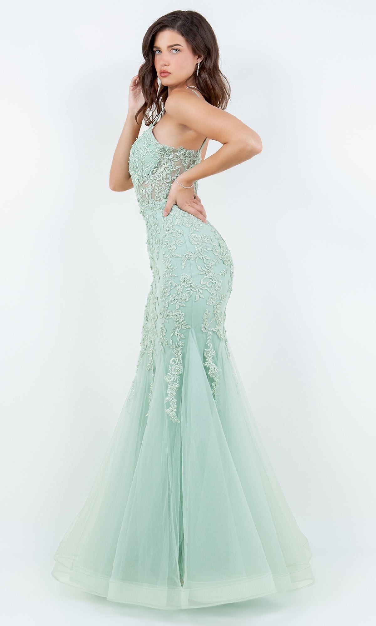 Long Prom Dress: Cinderella Couture 8175J