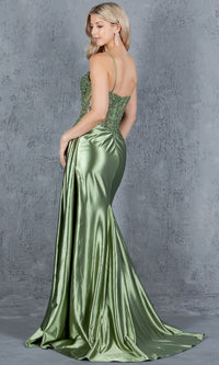 Long Corset Prom Dress: Cinderella Couture 8177J