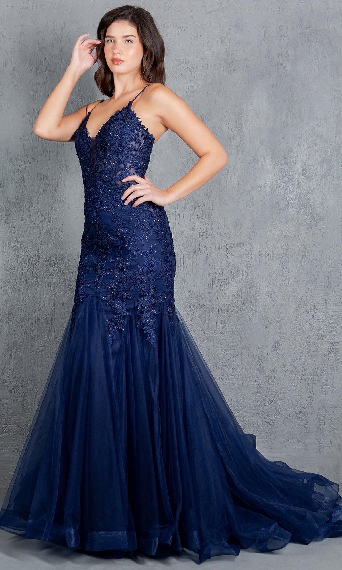 Long Prom Dress: Cinderella Couture 8178J