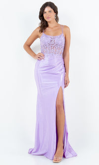 Long Prom Dress: Cinderella Couture 8185J