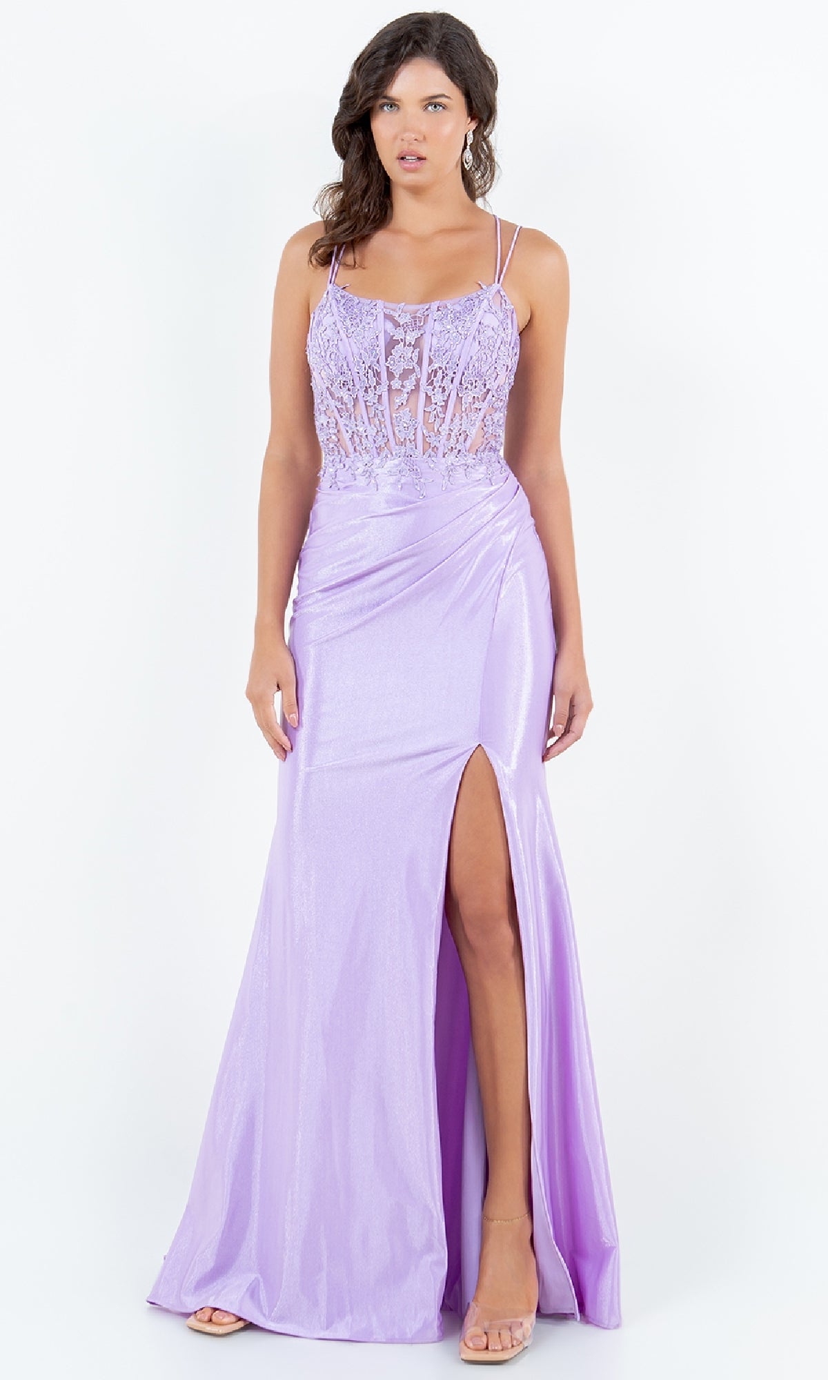 Long Prom Dress: Cinderella Couture 8185J