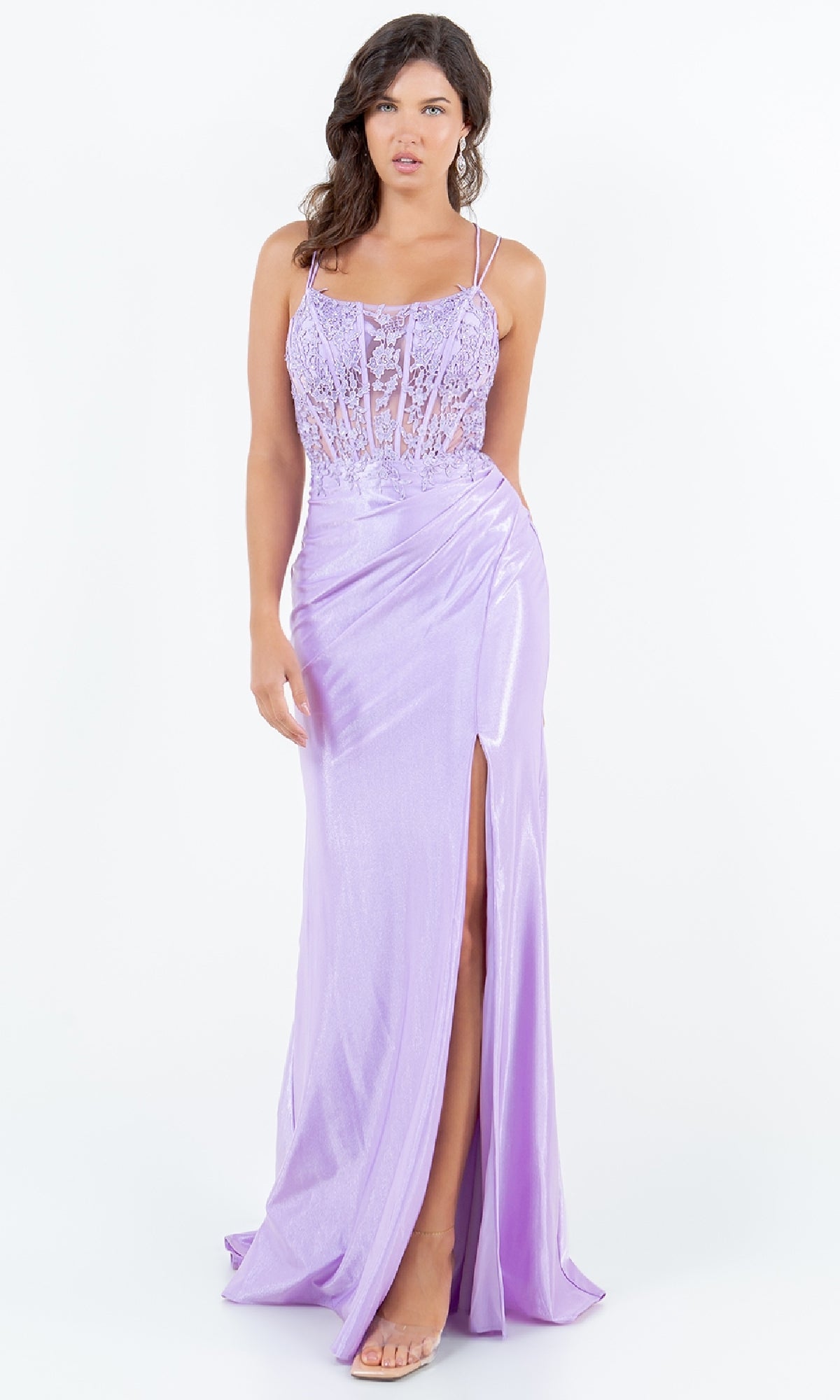 Long Prom Dress: Cinderella Couture 8185J