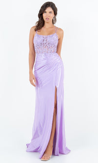 Long Prom Dress: Cinderella Couture 8185J