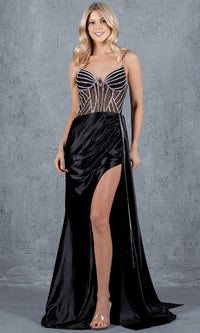 Long Prom Dress: Cinderella Couture 8219J