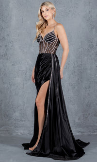 Long Prom Dress: Cinderella Couture 8219J