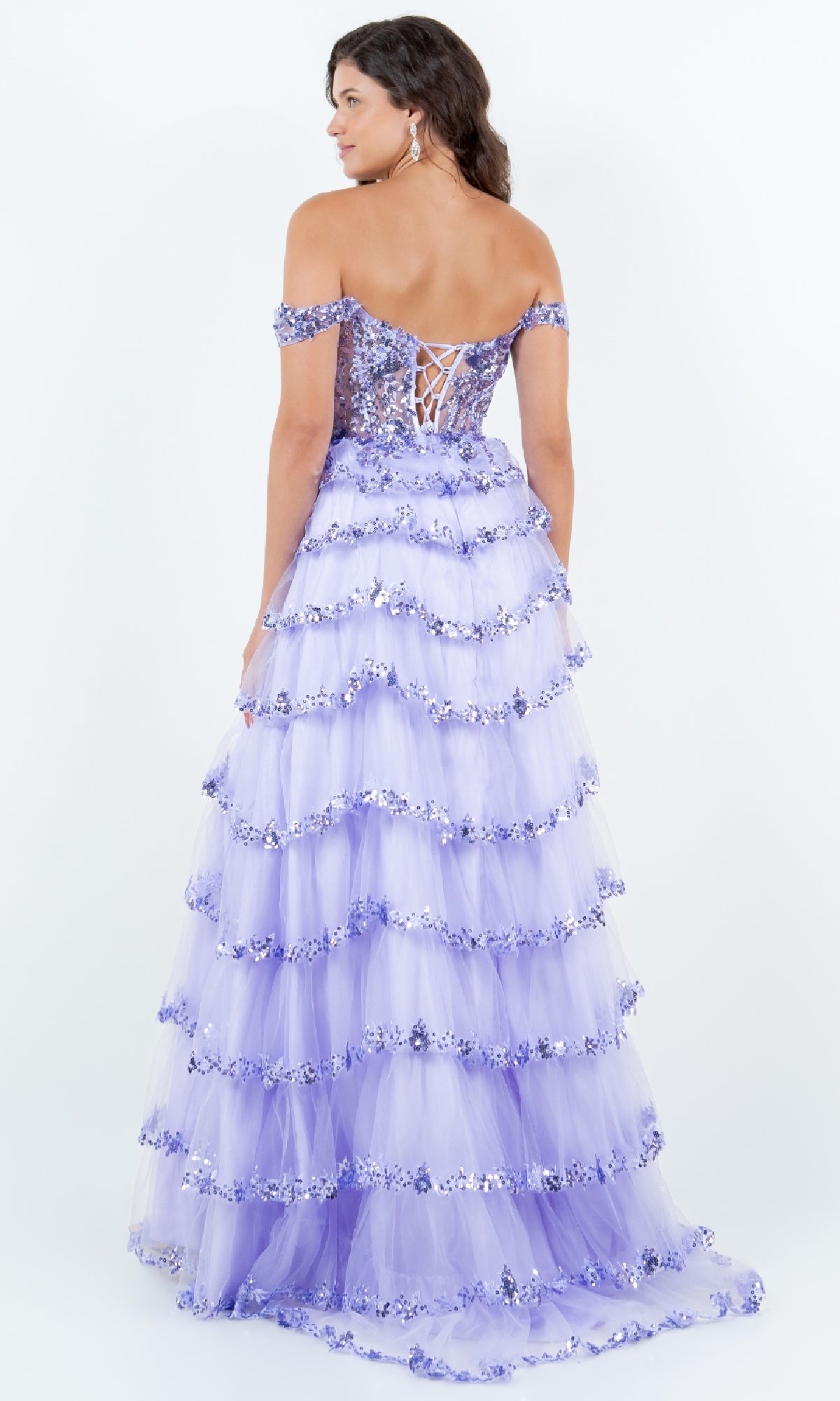 Ruffle Prom Ball Gown: Cinderella Couture 8228J